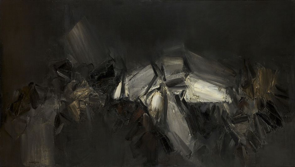 André Marfaing (1925-1987) - Sans titre, 1958 - Huile sur toile, 114 x 195 cm - Collection particulière (See the caption hereafter)