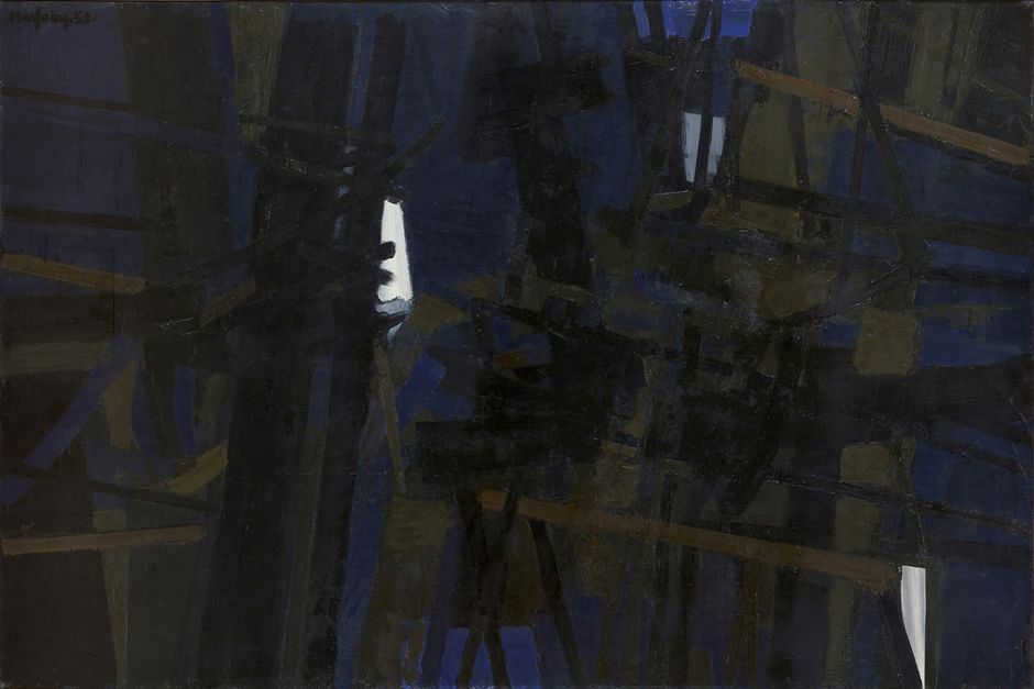 André Marfaing (1925-1987) - Sans titre, 1953 - Huile sur toile, 130 x 195 cm - Collection particulière (See the caption hereafter)
