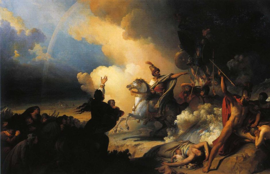 Alexandre Evariste Fragonard (1780-1850) - Saladin à Jérusalem (Voir légende ci-après)