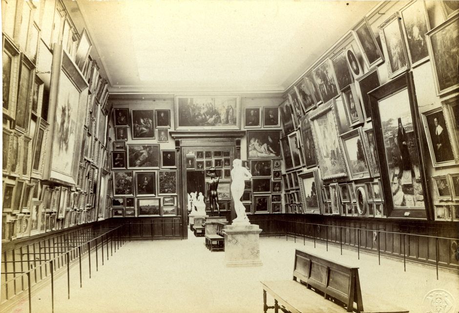 La grande galerie après 1884 (Voir légende ci-après)