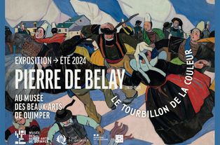 Affiche de l'exposition "Pierre de Belay, le tourbillon de la couleur"