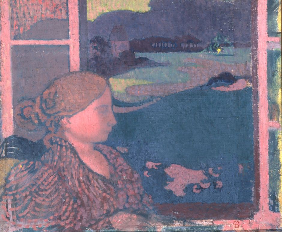 Maurice Denis (1870-1943) - Temps gris sur l’île ou Le Soir, 1894 - Huile sur toile, 47.5 x 55.5 cm - dépôt du musée de la Chartreuse de Douai © Douai, musée de la chartreuse (Voir légende ci-après)