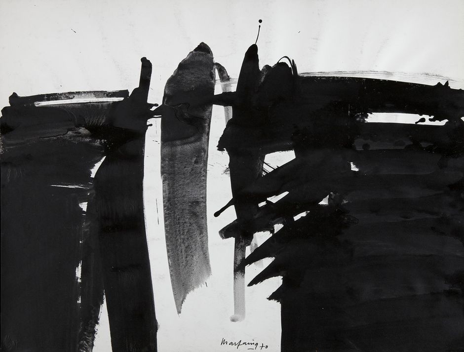 André Marfaing (1925-1987) - Sans titre, 1970 - Lavis d'encre sur papier, 50 x 65 cm - Collection particulière (Voir légende ci-dessous)