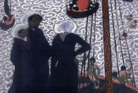 Maurice Denis (1870-1943) -"Régates à Perros-Guirec", 1892 - Huile sur carton, 41 x 32 cm - Dépôt du musée d'Orsay, Paris, au Musée des beaux-arts de Quimper