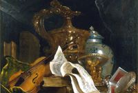 Nicolas de Largillière (1695-1700) Nature morte avec instrument de musique
