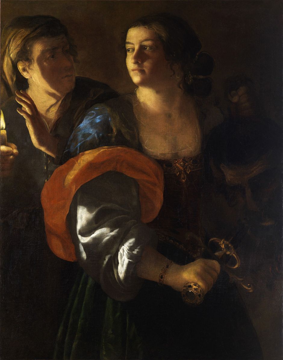 Attribué à Artemisia Gentileschi (1593-1651)- Judith tenant la tête d'Holopherne - Huile sur toile, 118,4 x 93,5 cm- Musée des beaux-arts de Quimper © Musée des beaux-arts de Quimper (Voir légende ci-après)