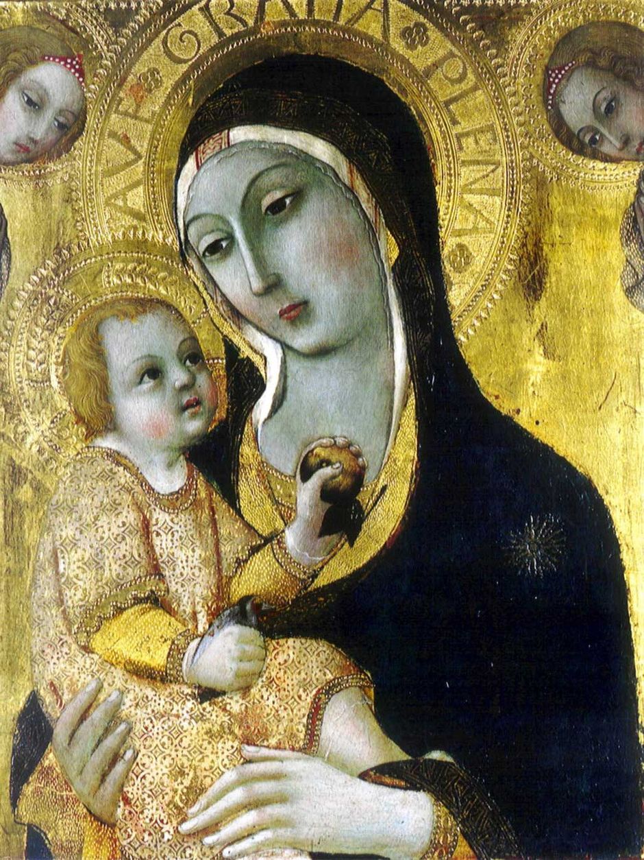 Sano di Pietro La Vierge et l'Enfant (Voir légende ci-après)