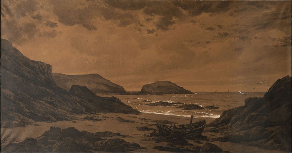 Auguste Allongé La Mer à Portrieux (Voir légende ci-après)