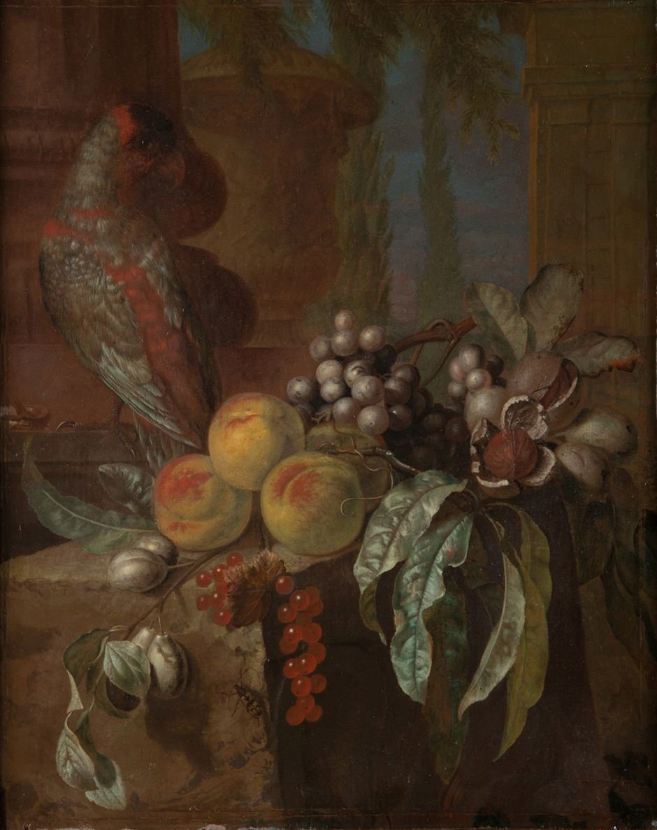 Anonyme hollandais du 17e siècle - "Des fruits" - Huile sur bois, 53 x 42 cm - musée des beaux-arts de Quimper © musée des beaux-arts de Quimper (Voir légende ci-après)