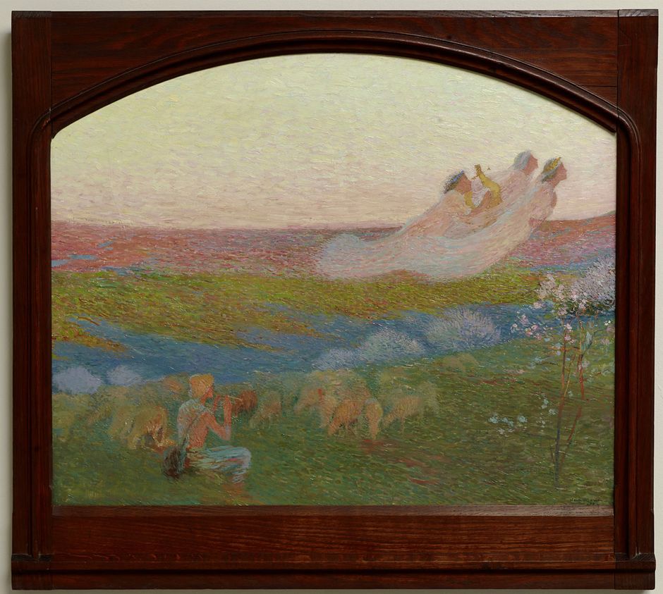 Henri Martin (1860-1943) - Berger et ses trois muses, 1900 - Huile sur toile, 65 x 81 cm - Musée Henri Martin de Cahors © Musée Henri Martin (Voir légende ci-dessous)