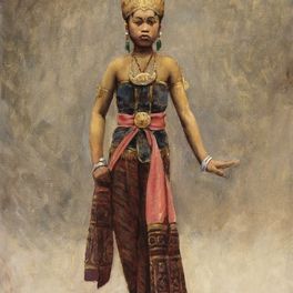 Paul Lethimonnier - "Jeune Danseuse javanaise", 1889 - Huile sur toile, 55.4 x 38.4 cm - Musée des beaux-arts de Quimper © Frédérick Harster