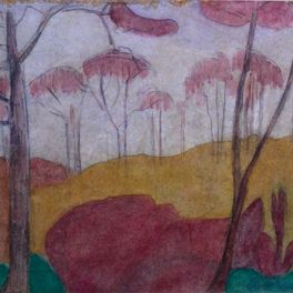 Emile Bernard (1868-1941) - "Le Bois d'Amour", 1888-1893 - Crayon et aquarelle sur papier, 21 x 27 cm - Musée des beaux-arts de Quimper © Musée des beaux-arts de Quimper