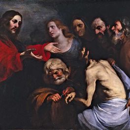 Orazio de Ferrari Le Christ ressuscitant un mort