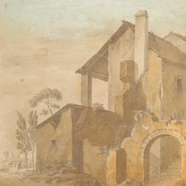 Charles-Louis Clérisseau Paysage avec maison de campagne
