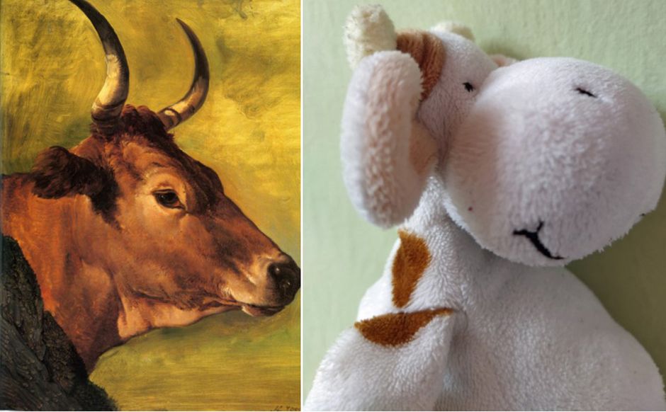 « Tête de vache (ou de boeuf ?) » d'Hendrik Voogd revisité © FR (Voir légende ci-après)