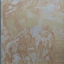 Bartolomeo Biscaino "Sainte Famille avec sainte Anne"