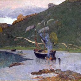 Maxime Maufra (1861-1918) - "Vue du port de Pont-Aven", vers 1893-1894 - Huile sur toile, 150 x 300 cm © Musée des beaux-arts de Quimper
