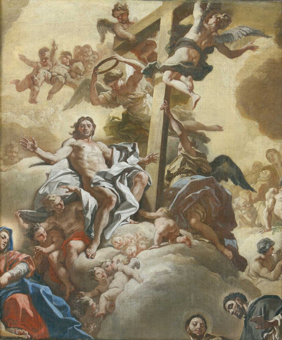 Francesco Solimena Le Triomphe de la Croix (Voir légende ci-après)