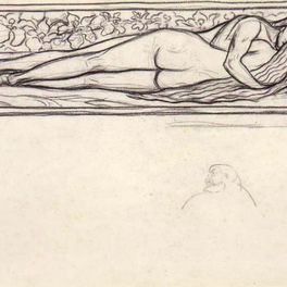 Georges Lacombe (1868-1916) « La Conception – L’Amour », vers 1892 - Crayon noir sur papier, 30.8 x 44.9 cm - Musée des beaux-arts de Quimper © Musée des beaux-arts de Quimper