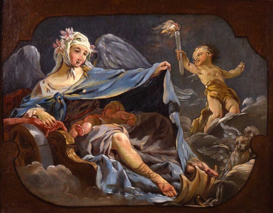 Noël Hallé (1711-1781) La Nuit (Voir légende ci-après)