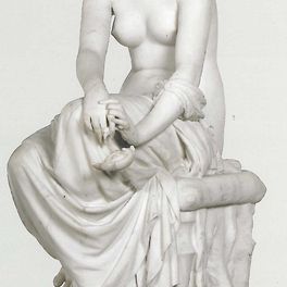 Eugène-Antoine Aizelin (1821-1902) "Psyché", 1863 - marbre, 130 x 50 x 65 cm © musée des beaux-arts de Quimper