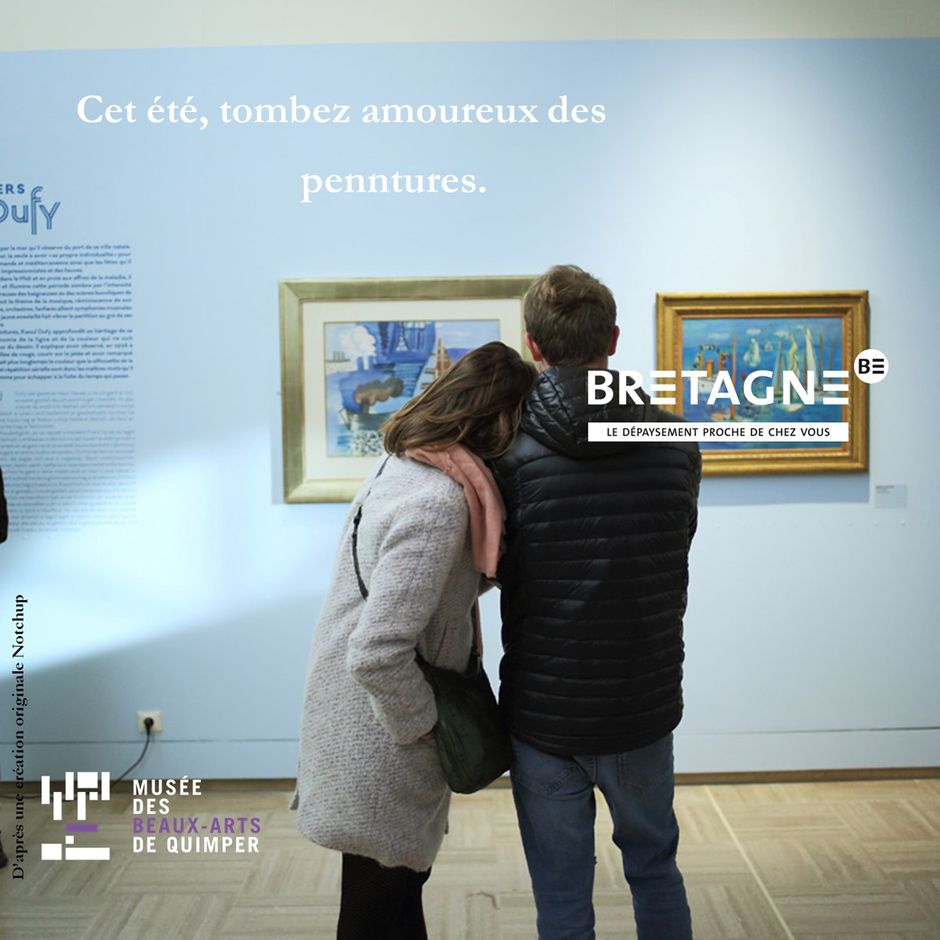 Campagne de communication pour le tourisme en Bretagne "Dépaysez-vous en Bretagne" (Voir légende ci-après)