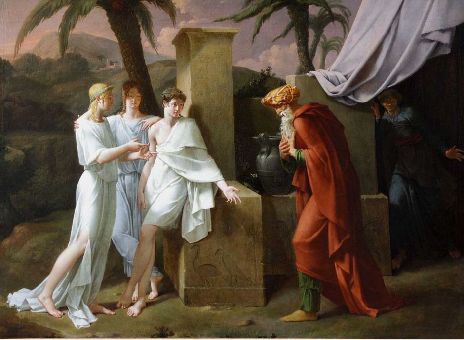 Anonyme Abraham visité par les anges (Voir légende ci-après)