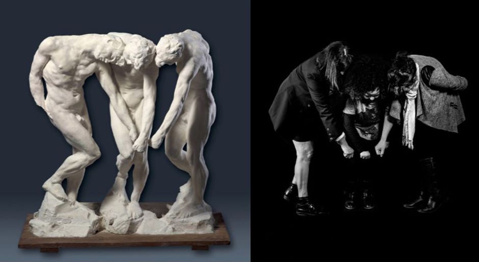 "Les Ombres" d'Auguste Rodin revisitées © Thibault Toulemonde (Voir légende ci-après)