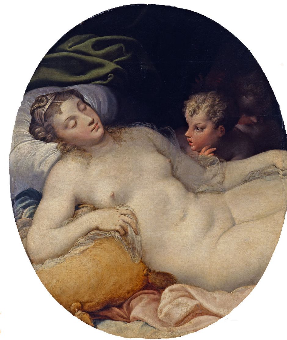 Nicolo del Abate Vénus endormie (Voir légende ci-après)