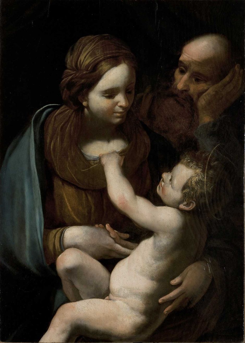 Giovanni Battista Spinelli La Sainte Famille (Voir légende ci-après)