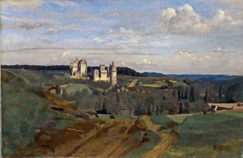 Jean-Baptiste Corot Vue du château de Pierrefonds