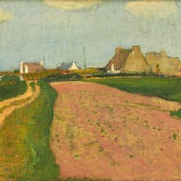 Henry Moret (1856-1913)- "Paysage de Bretagne", vers 1889-1890 - Huile sur toile, 33.5 x 46.5 cm - Musée des beaux-arts de Quimper © Bernard Galeron