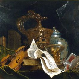 Nicolas de Largillière (1695-1700) Nature morte avec instrument de musique