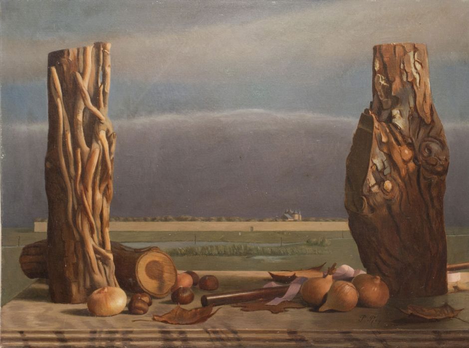 Pierre Roy (1880-1950), Querelle d'hiver, 1940, huile sur toile (Voir légende ci-après)