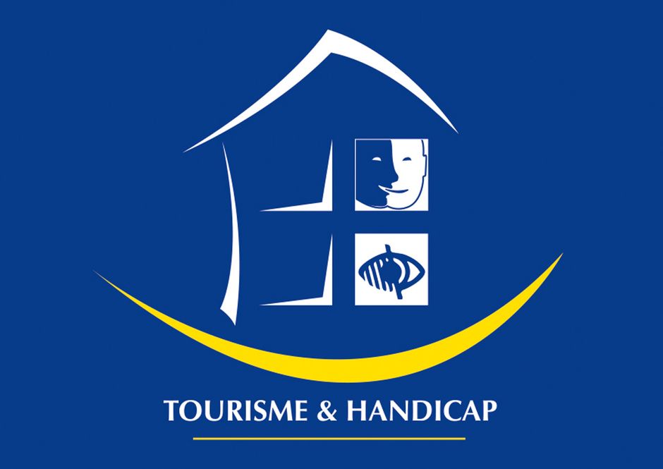 Logo Tourisme & handicaps mental et visuel (Voir légende ci-après)