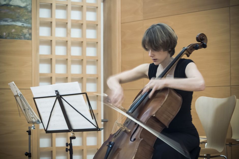 Concert de la violoncelliste Emmanuelle Lamarre (Voir légende ci-après)
