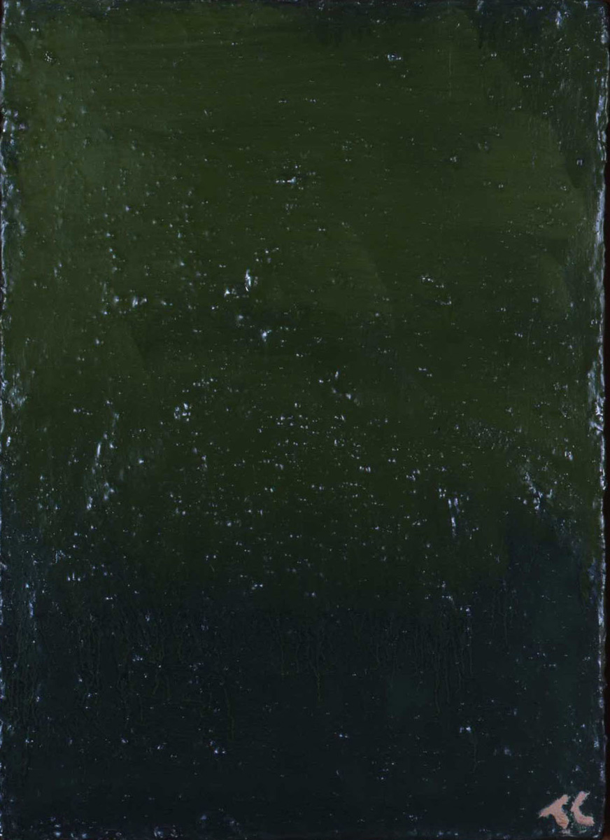 Pierre Tal-Coat (1905-1985) - Jour de pluie, 1965 - Huile sur toile, 66 x 33 cm - Dépôt du musée d’Orsay de Paris au musée des beaux-arts de Quimper © Musée des beaux-arts de Quimper / ADAGP, Paris 2017 (Voir légende ci-après)