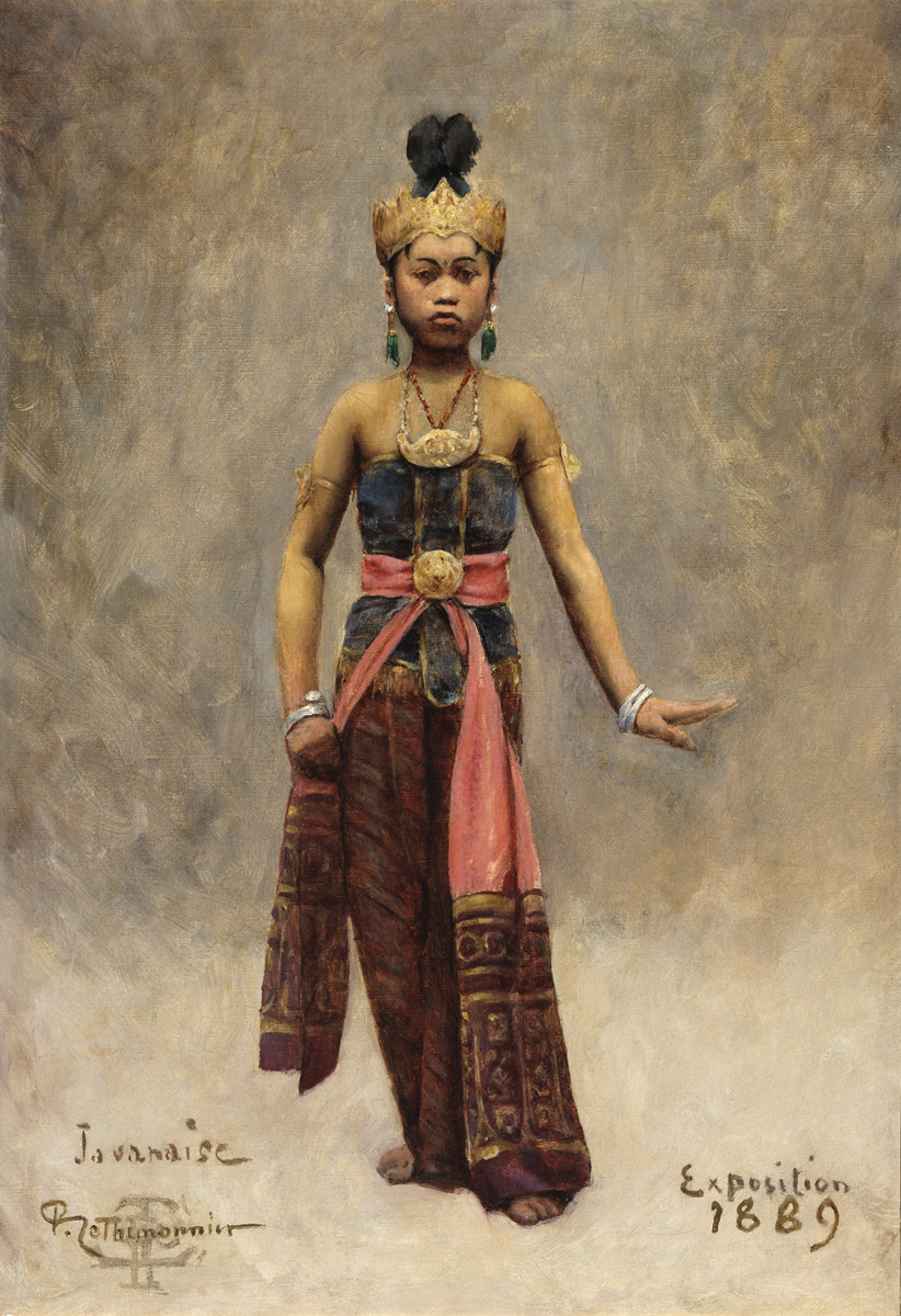 Paul Le Thimonnier - "Jeune Danseuse javanaise", 1889 - Huile sur toile, 55.4 x 38.4 cm - Musée des beaux-arts de Quimper © Frédérick Harster (Voir légende ci-après)