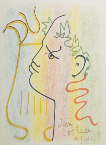Jean Cocteau, Orphée à la lyre (Voir légende ci-après)