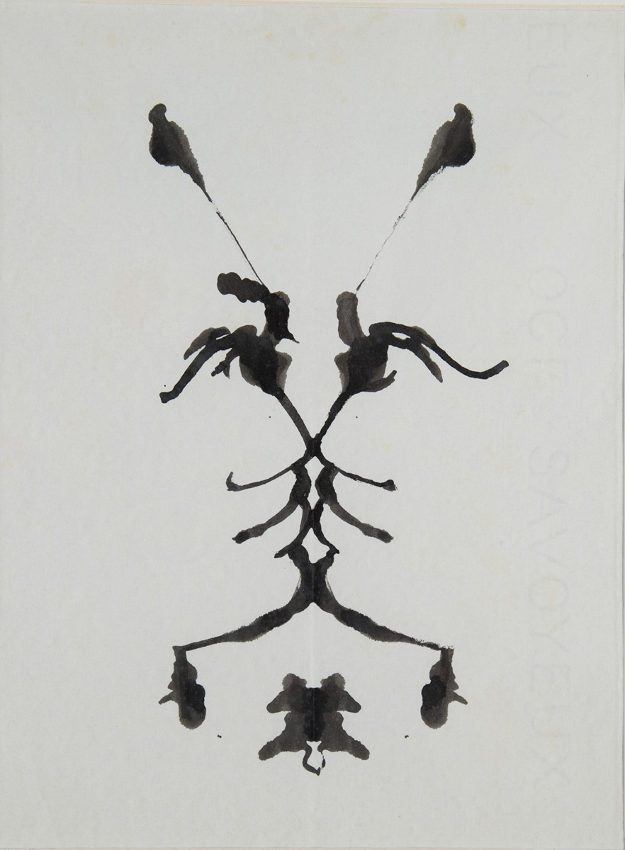 Jean Cocteau (1889-1963) - Taches double profil - Encre sur papier - Collection ayants-droit Cocteau © ADAGP / Comité Cocteau, Paris 2019 (Voir légende ci-dessous)