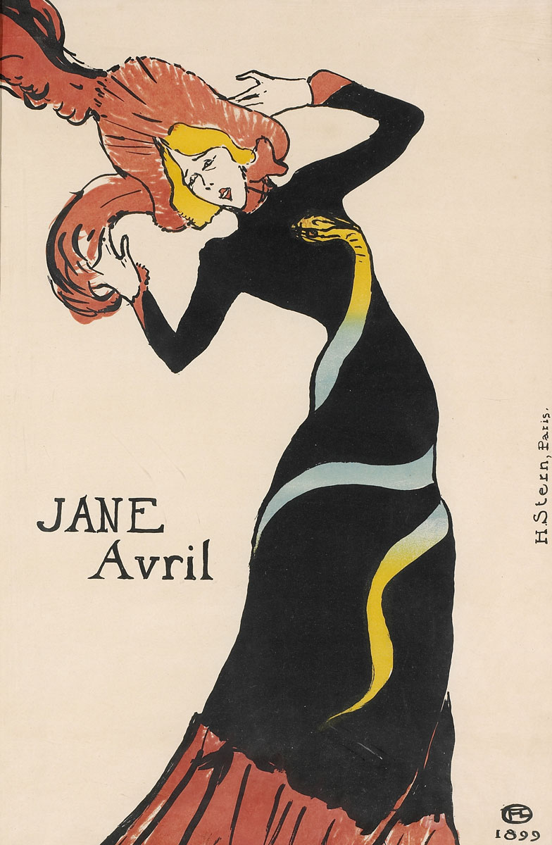 Henri de TOULOUSE-LAUTREC, Jane Avril, 1899 (Voir légende ci-après)