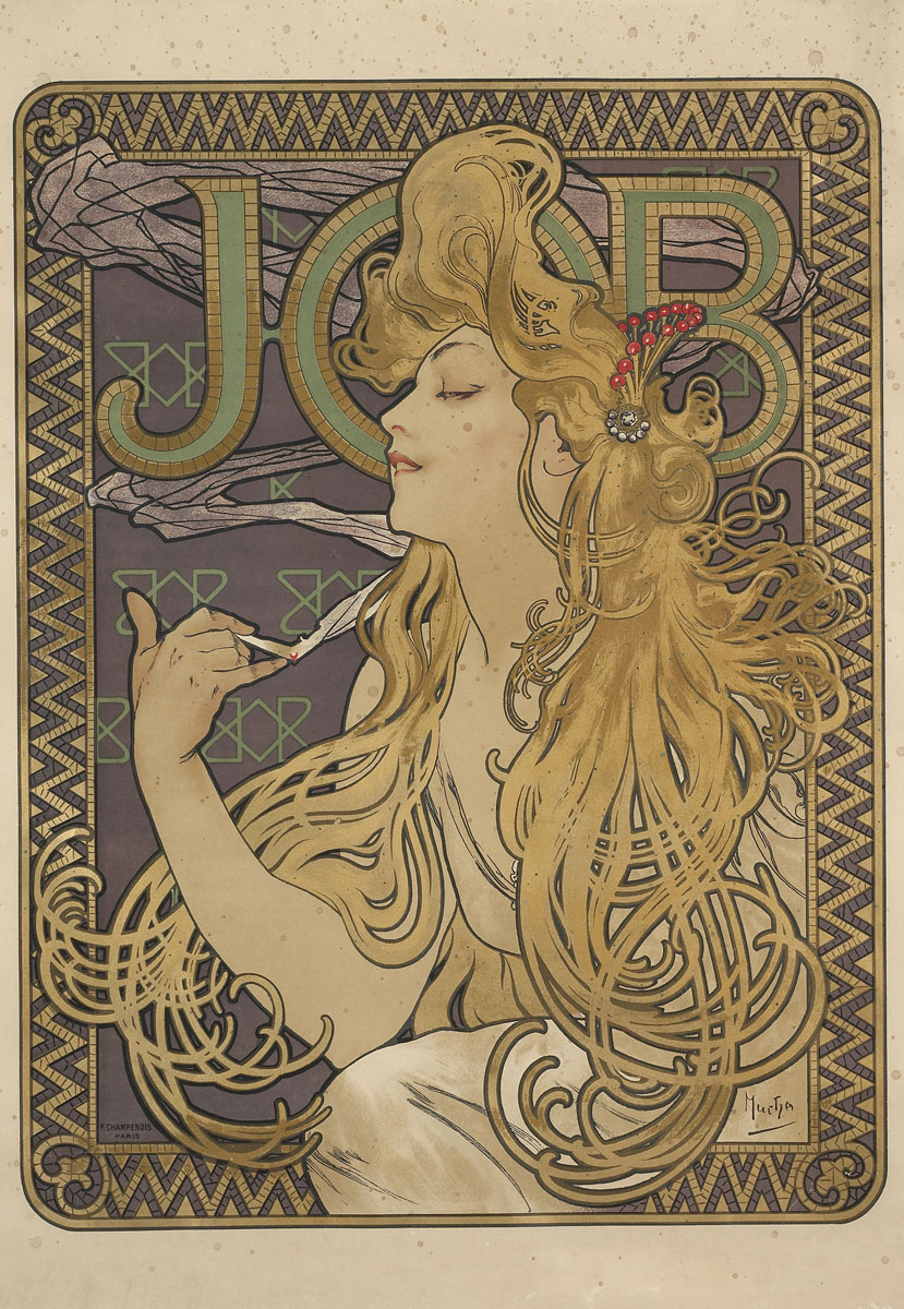 Alfons MUCHA, Job, 1897 (Voir légende ci-après)